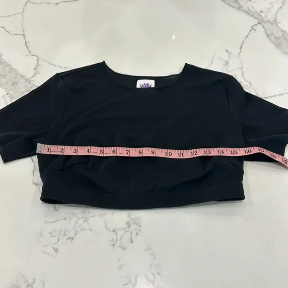 Yitty Mesh Me Black Crop Top. Size XL (749Ii) - Picture 12 of 17